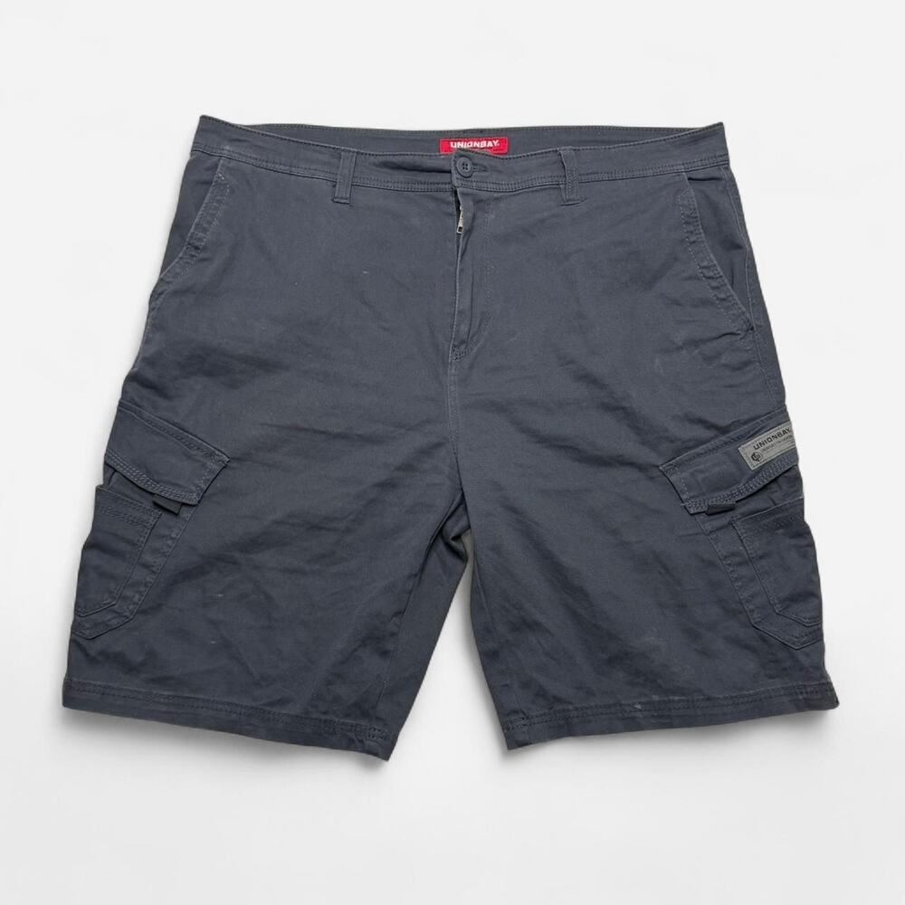Unionbay Gray Cargo Shorts Mens Size 42 Utility Outdoor Casual